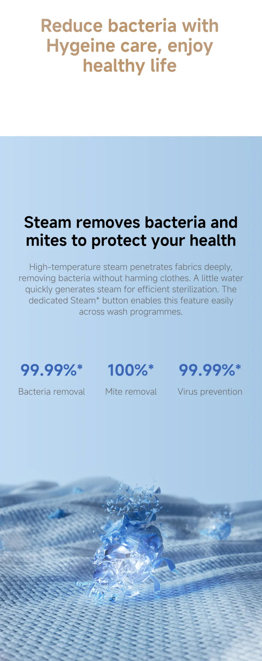 Xiaomi Mijia Front Load Washer & Washer Dryer | 10.5kg |Steam Sterilization, Ultra-Slim, Smart Control, 2Y Warranty