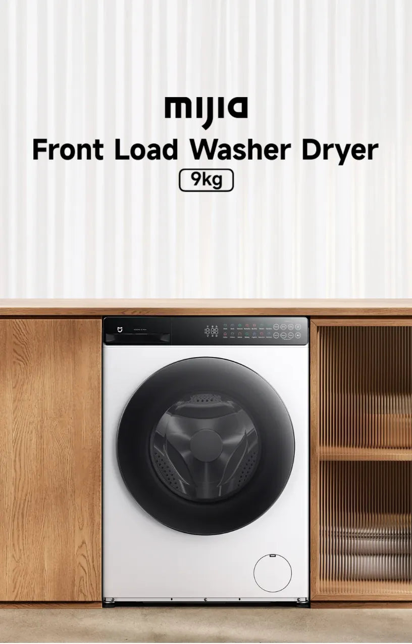 Xiaomi Mijia Front Load Washer Dryer 9kg | Washing Machine 9kg Large Capacity Fast Drying | FREE DELIVERY & INSTALLATION