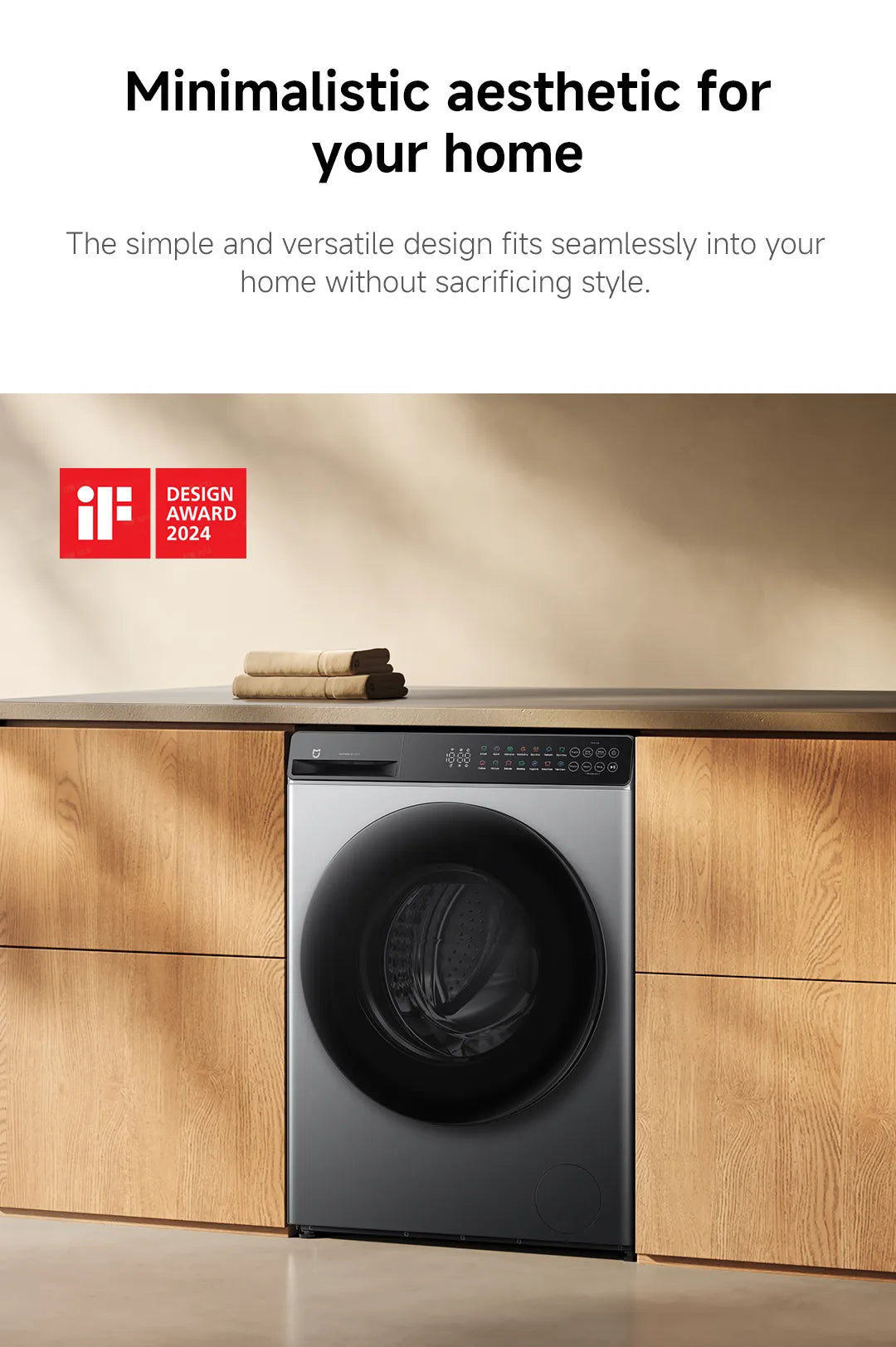 Xiaomi Mijia Front Load Washer & Washer Dryer | 10.5kg |Steam Sterilization, Ultra-Slim, Smart Control, 2Y Warranty