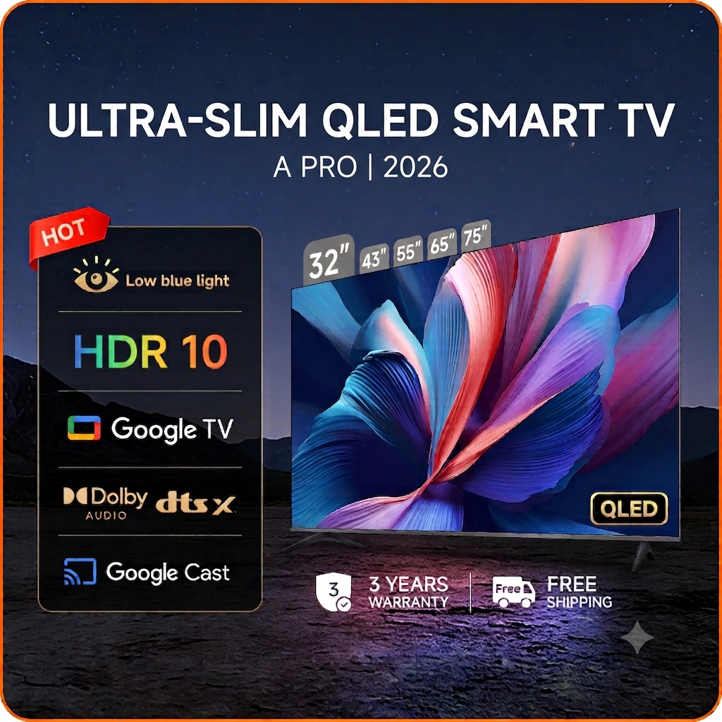 Xiaomi TV A Pro 2026 Series | 43''/55''/65''/75‘’ 4K QLED display