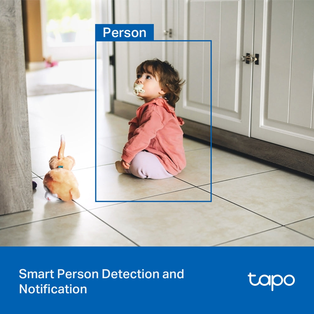 TP Link TAPO C216 Indoor Outdoor CCTV Camera AI Motion Detect Baby Cry Monitor 512GB Storage 2K 3MP