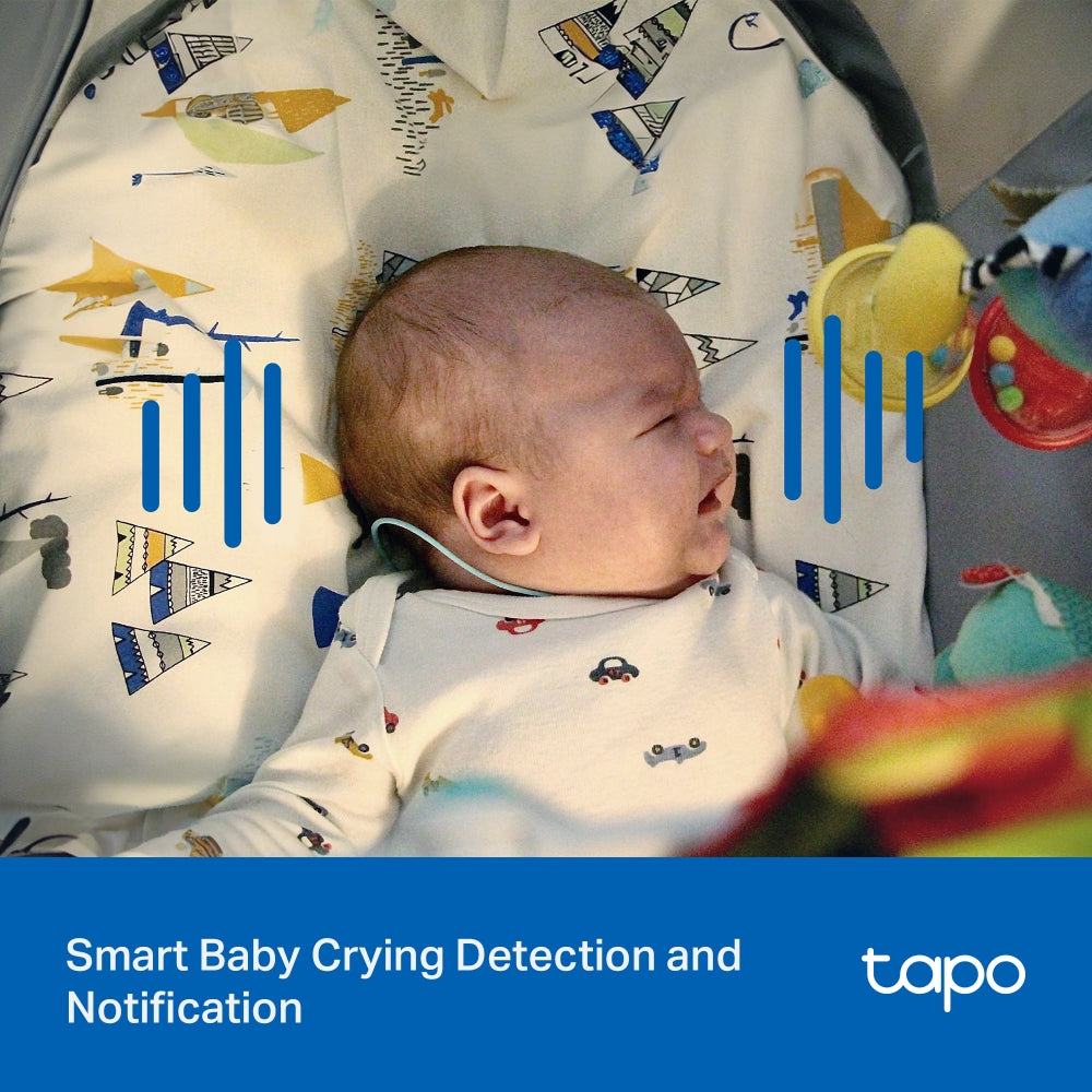 TP Link TAPO C216 Indoor Outdoor CCTV Camera AI Motion Detect Baby Cry Monitor 512GB Storage 2K 3MP