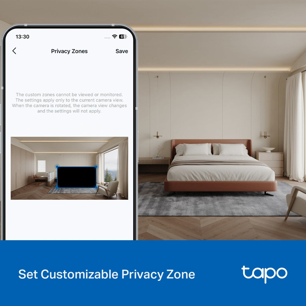 TP Link TAPO C216 Indoor Outdoor CCTV Camera AI Motion Detect Baby Cry Monitor 512GB Storage 2K 3MP