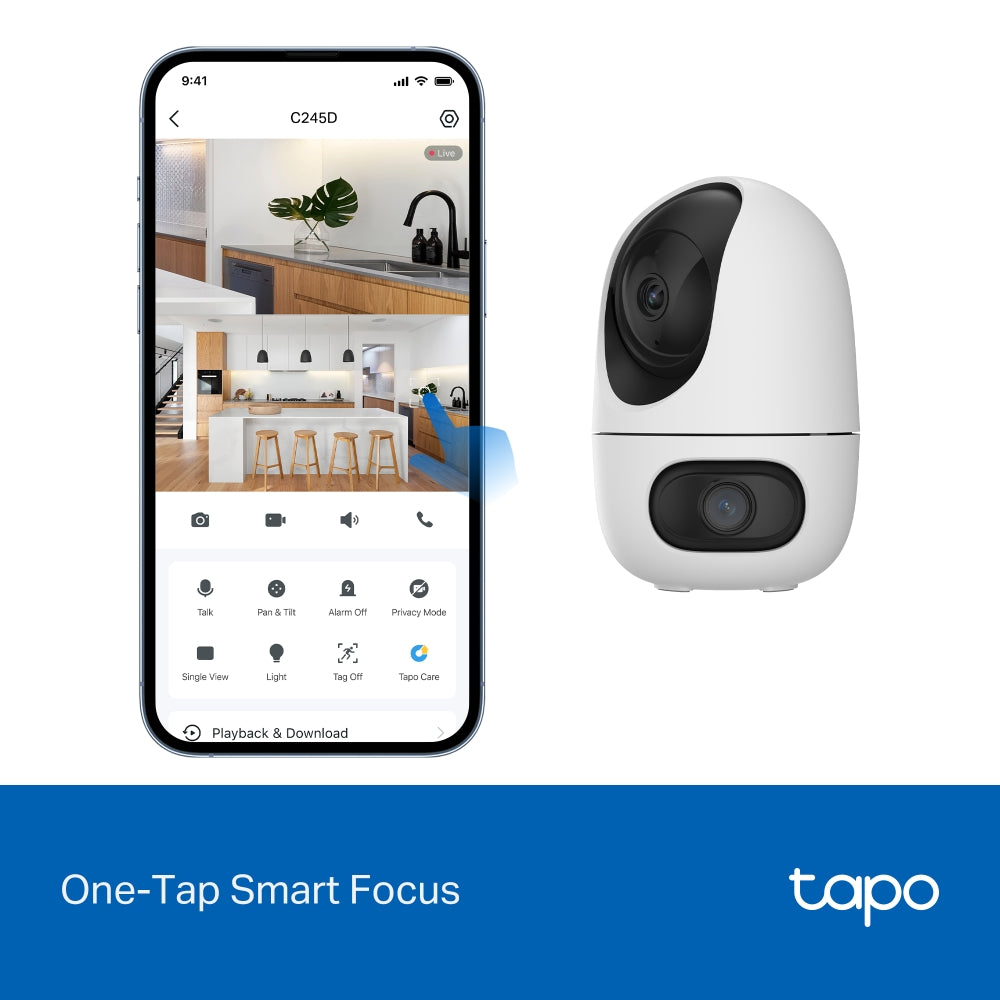 Tapo C245D Dual Lens Pan/Tilt Security Camera