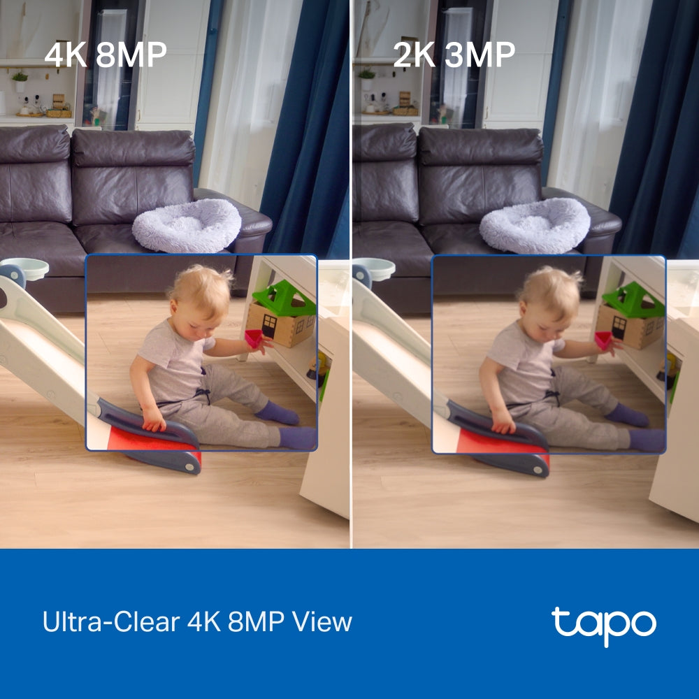 TP-Link Tapo C260 Pan/Tilt AI Home Security Wi-Fi Camera, 4K 8MP, AI detection