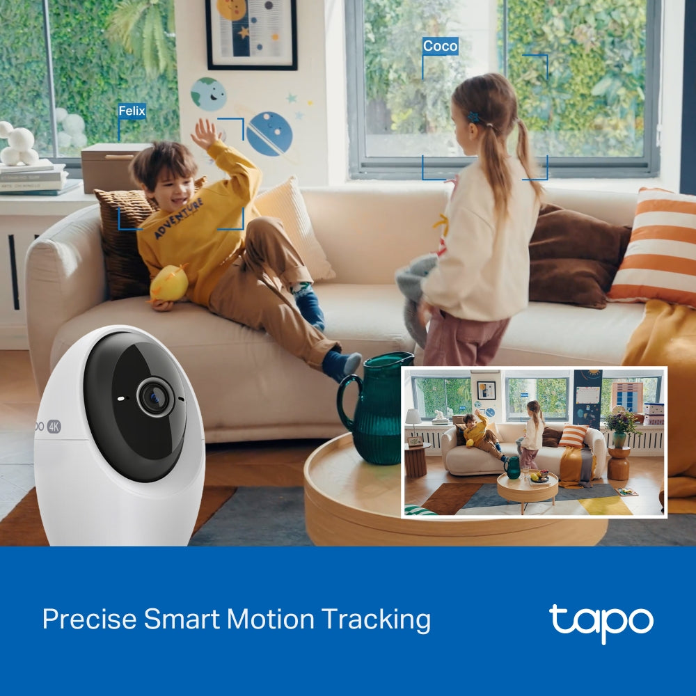 TP-Link Tapo C260 Pan/Tilt AI Home Security Wi-Fi Camera, 4K 8MP, AI detection