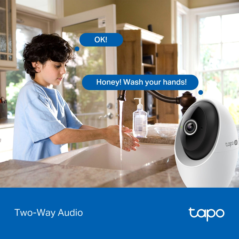 TP-Link Tapo C260 Pan/Tilt AI Home Security Wi-Fi Camera, 4K 8MP, AI detection