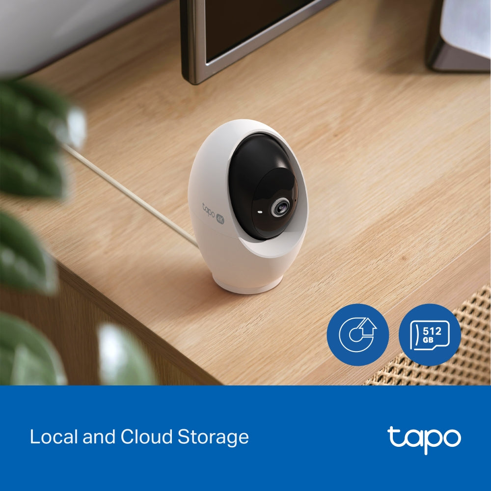 TP-Link Tapo C260 Pan/Tilt AI Home Security Wi-Fi Camera, 4K 8MP, AI detection