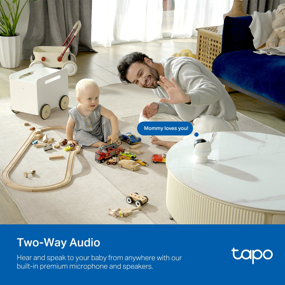 TP-Link Tapo C840 Pan/Tilt Smart AI Baby Monitor Camera 4MP + 2MP Dual Lens Live View
