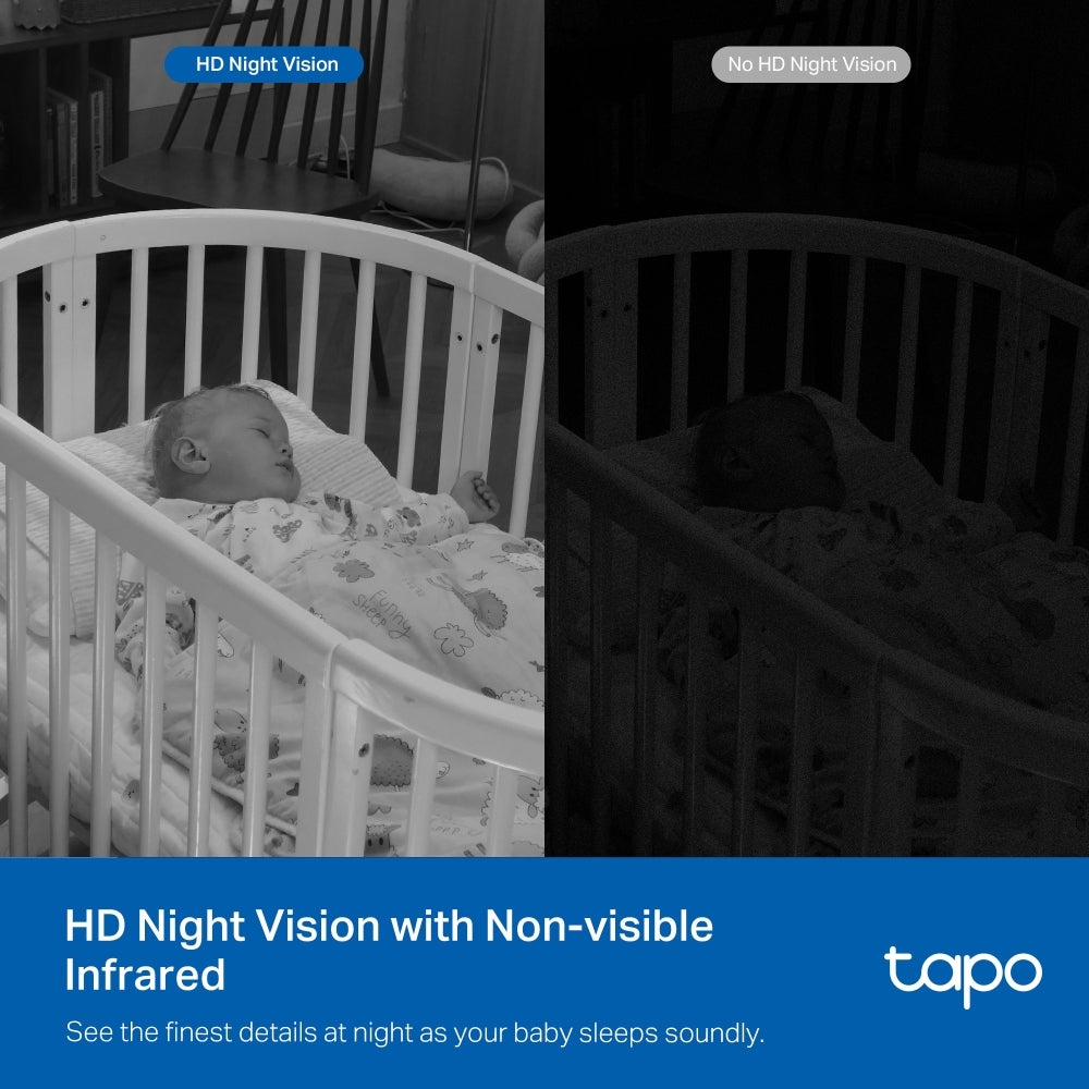 TP-Link Tapo C840 Pan/Tilt Smart AI Baby Monitor Camera 4MP + 2MP Dual Lens Live View
