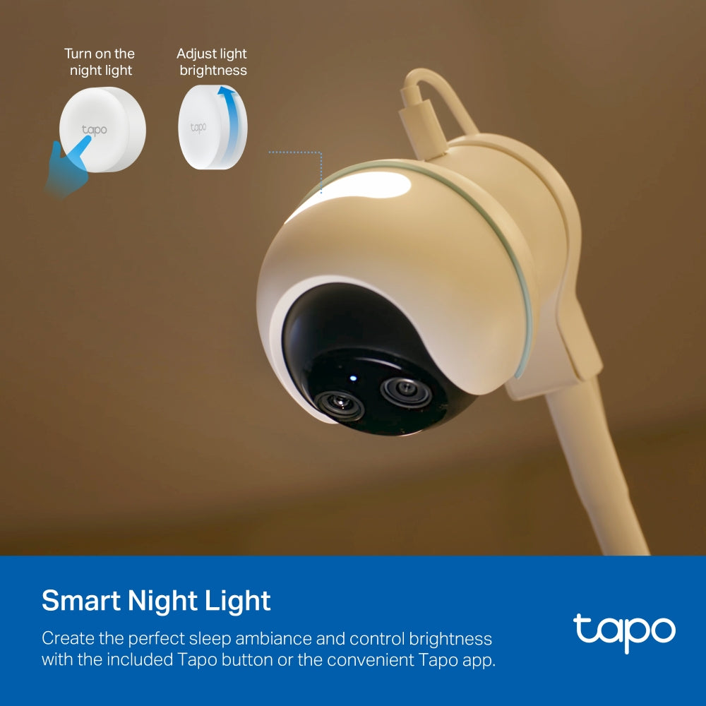 TP-Link Tapo C840 Pan/Tilt Smart AI Baby Monitor Camera 4MP + 2MP Dual Lens Live View