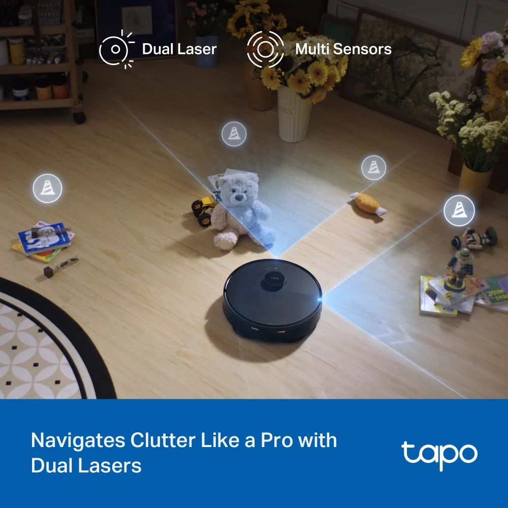 TP-LINK TAPO RV50 PRO OMNI AI Detection Robot Vacuum & Mop + All-in-One Self-Cleaning Station