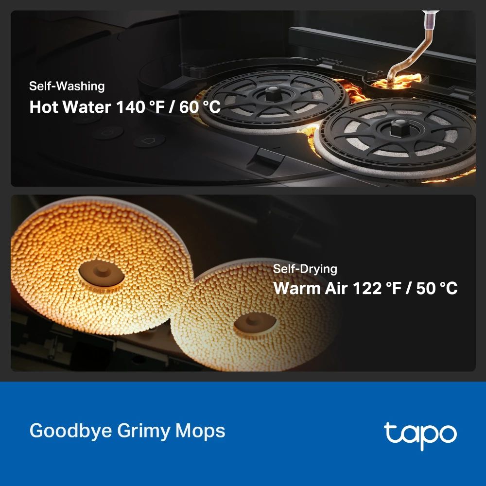 TP-LINK TAPO RV50 PRO OMNI AI Detection Robot Vacuum & Mop + All-in-One Self-Cleaning Station