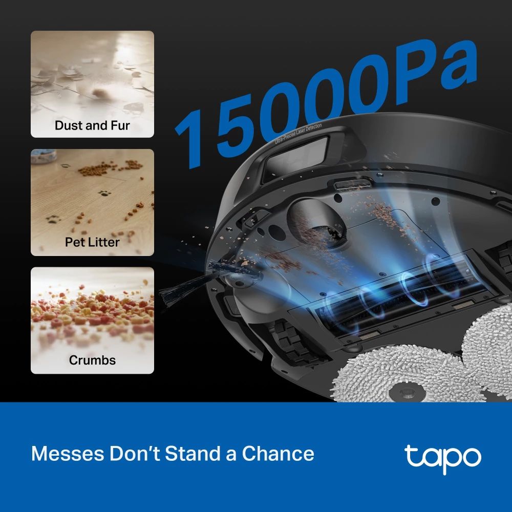 TP-LINK TAPO RV50 PRO OMNI AI Detection Robot Vacuum & Mop + All-in-One Self-Cleaning Station