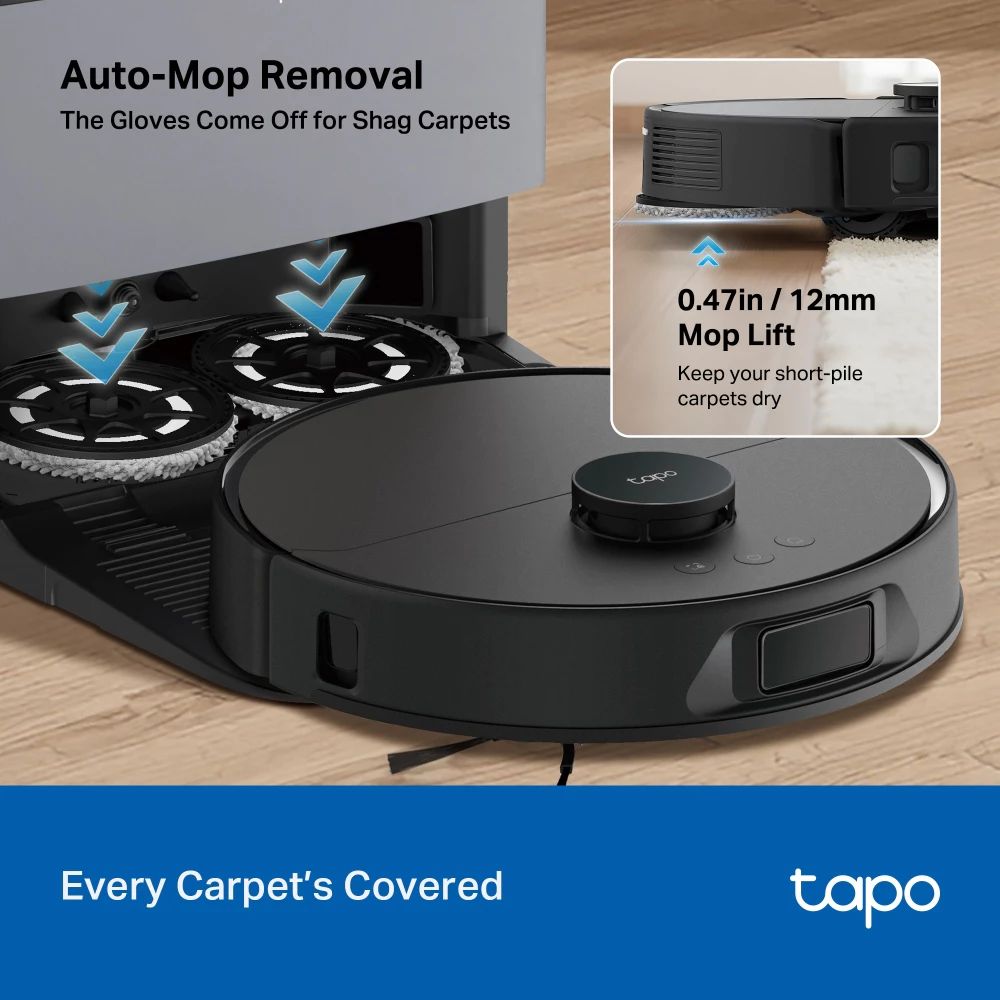 TP-LINK TAPO RV50 PRO OMNI AI Detection Robot Vacuum & Mop + All-in-One Self-Cleaning Station