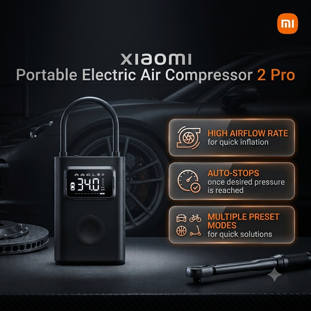 Xiaomi Portable Electric Air Compressor 2 Pro