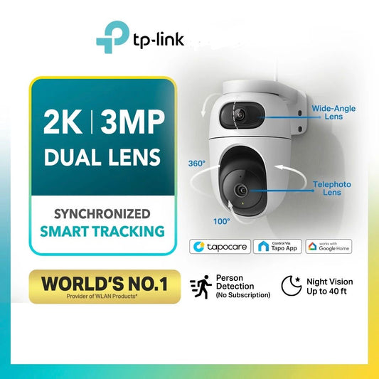 Tapo C245D Dual Lens Pan/Tilt Security Camera