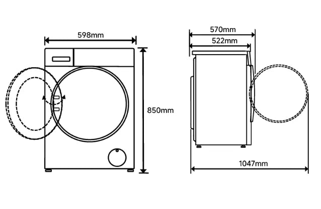 Xiaomi Mijia Front Load Washer & Washer Dryer | 10.5kg |Steam Sterilization, Ultra-Slim, Smart Control, 2Y Warranty