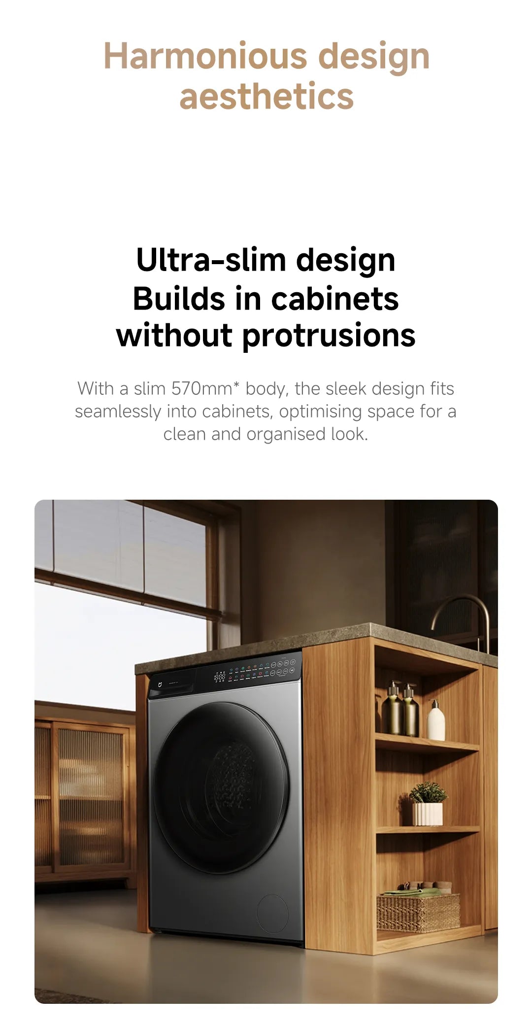 Xiaomi Mijia Front Load Washer & Washer Dryer | 10.5kg |Steam Sterilization, Ultra-Slim, Smart Control, 2Y Warranty