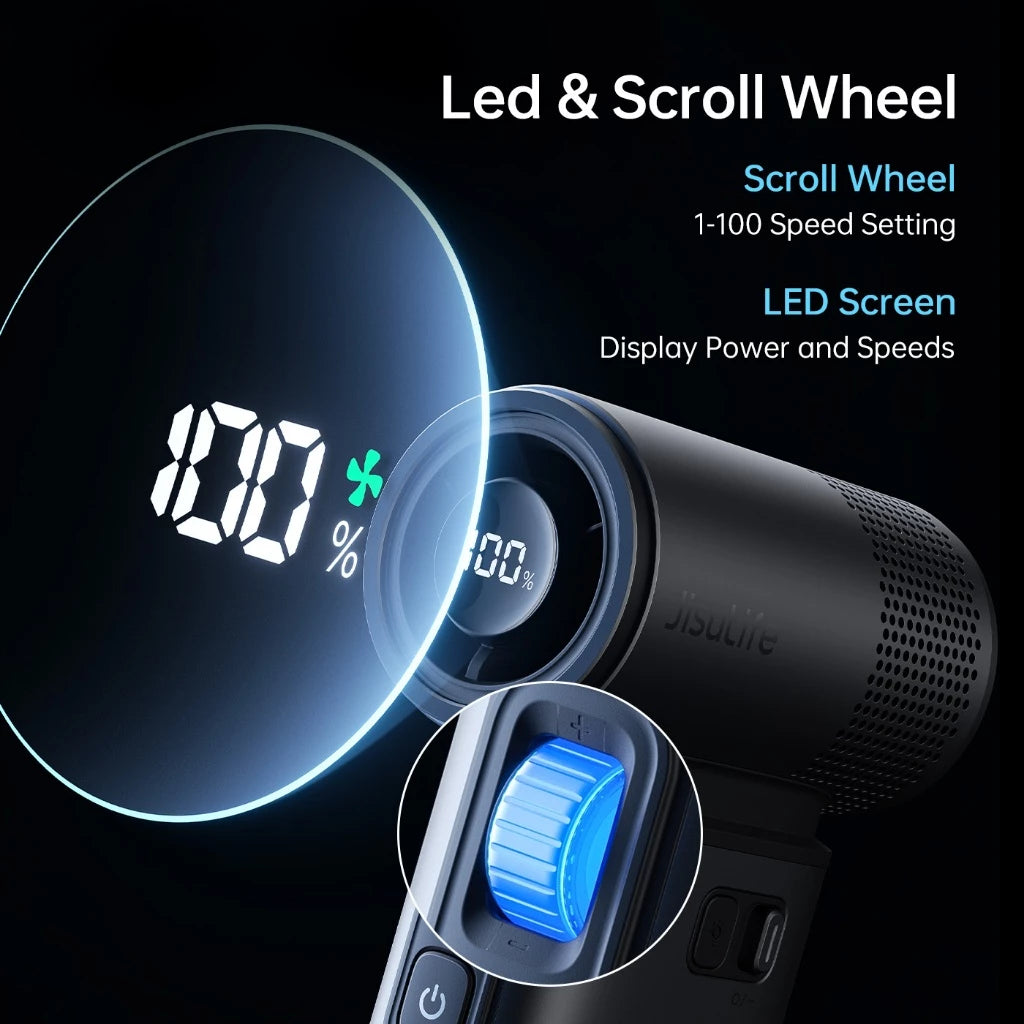 JisuLife Handheld Fan Ultra 2 High-speed Portable Fan 9000 mAh Outdoor All-in-One Fan