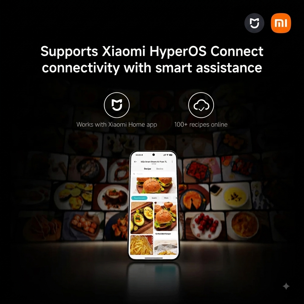 Xiaomi Mijia 7L Large Digital Airfryer Steamer Combo