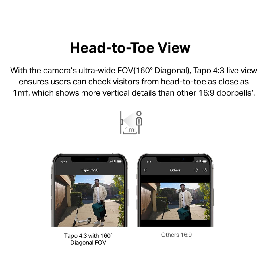 Tapo Smart Battery Video Doorbell Tapo D230S1