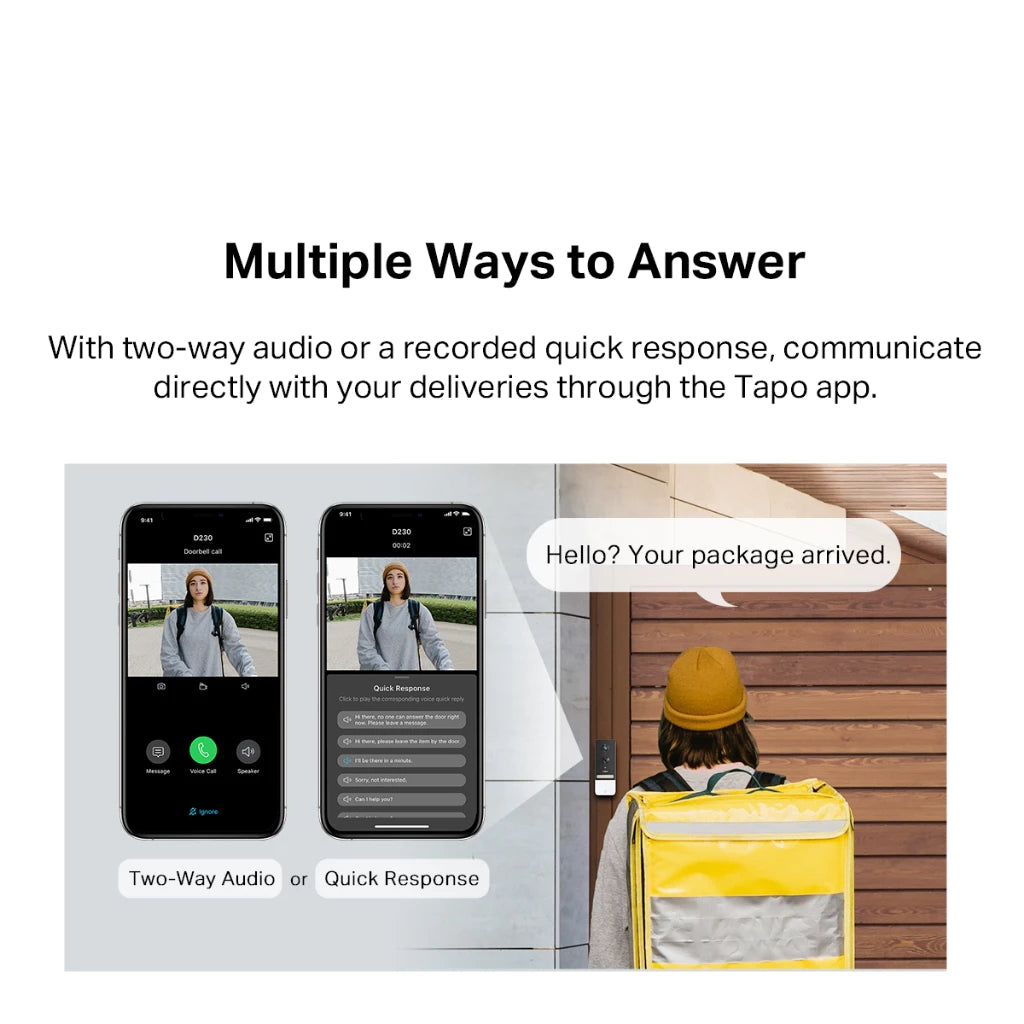 Tapo Smart Battery Video Doorbell Tapo D230S1