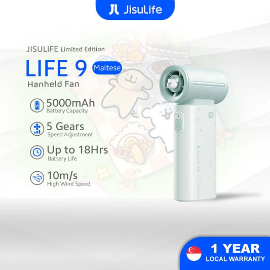 JISULIFE x Maltese Life9 5000mAh Limited Edition Ultra-High-Speed Handheld Fan