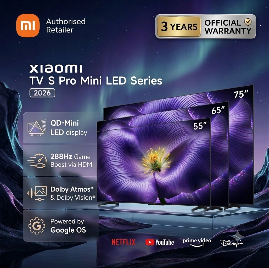 Xiaomi TV S Pro Mini LED Series 2026 | 55‘’/65‘’/75‘’ QD-Mini LED